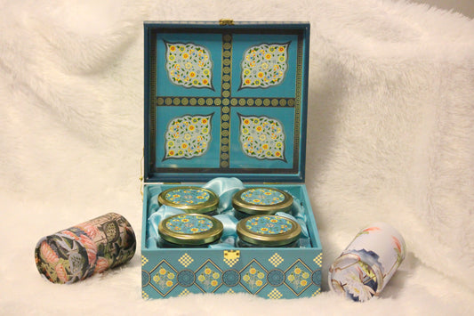 Royal Mughal-Inspired Gourmet Gift Box – 4 Jar Luxury Hamper Set