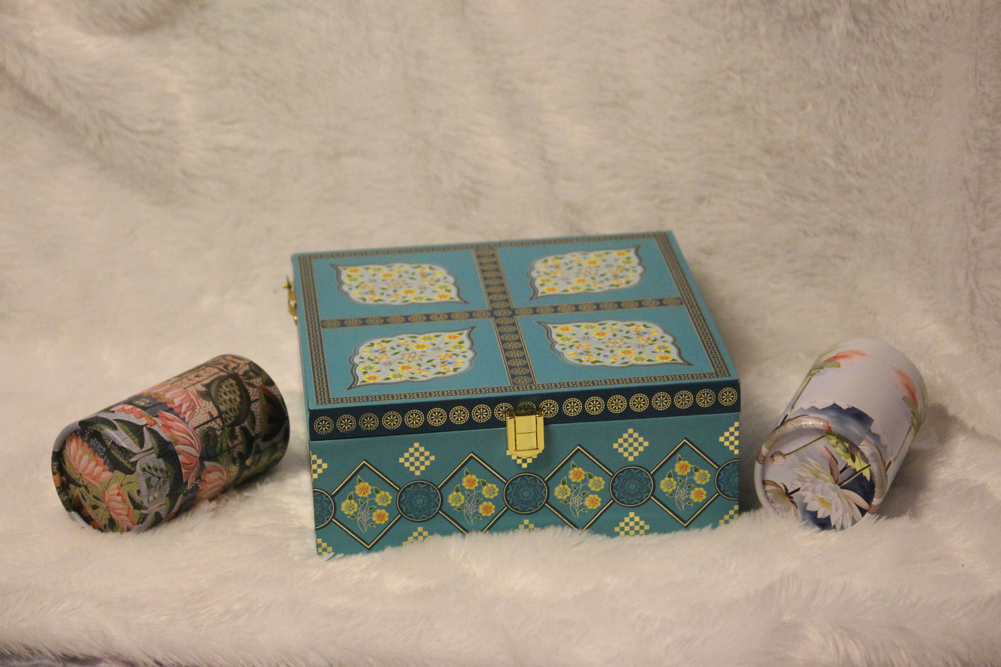 Royal Mughal-Inspired Gourmet Gift Box – 4 Jar Luxury Hamper Set